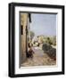 Tiny Road in Settignano-Telemaco Signorini-Framed Giclee Print