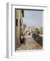 Tiny Road in Settignano-Telemaco Signorini-Framed Giclee Print