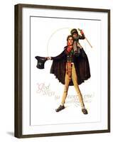 "Tiny Tim" or "God Bless Us Everyone", December 15,1934-Norman Rockwell-Framed Giclee Print