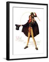 "Tiny Tim" or "God Bless Us Everyone", December 15,1934-Norman Rockwell-Framed Giclee Print