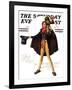 "Tiny Tim" or "God Bless Us Everyone" Saturday Evening Post Cover, December 15,1934-Norman Rockwell-Framed Giclee Print