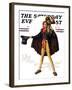 "Tiny Tim" or "God Bless Us Everyone" Saturday Evening Post Cover, December 15,1934-Norman Rockwell-Framed Giclee Print