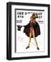 "Tiny Tim" or "God Bless Us Everyone" Saturday Evening Post Cover, December 15,1934-Norman Rockwell-Framed Premium Giclee Print