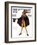 "Tiny Tim" or "God Bless Us Everyone" Saturday Evening Post Cover, December 15,1934-Norman Rockwell-Framed Giclee Print