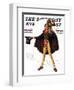 "Tiny Tim" or "God Bless Us Everyone" Saturday Evening Post Cover, December 15,1934-Norman Rockwell-Framed Giclee Print
