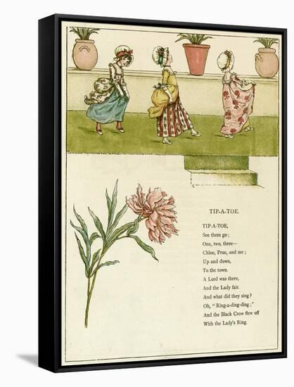 Tip-A-Toe-Kate Greenaway-Framed Stretched Canvas