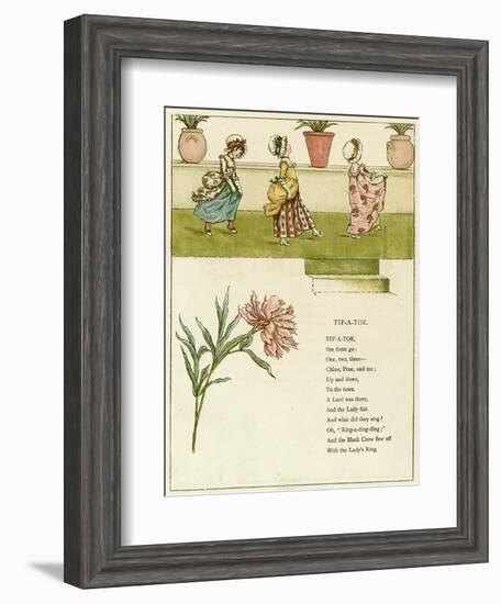 Tip-A-Toe-Kate Greenaway-Framed Art Print