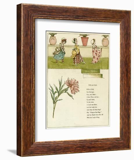 Tip-A-Toe-Kate Greenaway-Framed Art Print