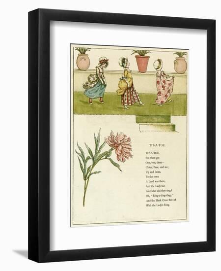 Tip-A-Toe-Kate Greenaway-Framed Art Print