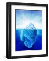 Tip of an Iceberg, Artwork-null-Framed Premium Photographic Print