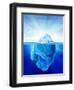 Tip of an Iceberg, Artwork-null-Framed Premium Photographic Print