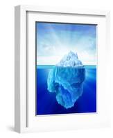 Tip of an Iceberg, Artwork-null-Framed Premium Photographic Print