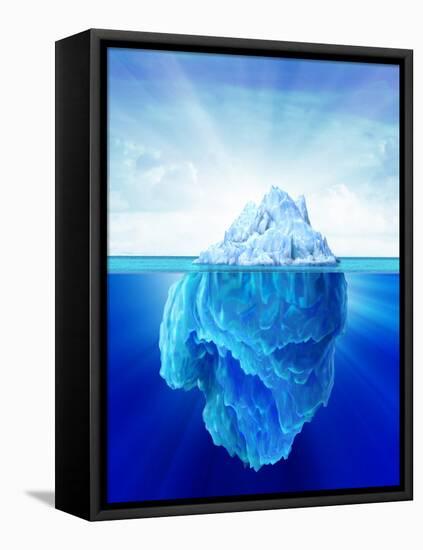 Tip of an Iceberg, Artwork-null-Framed Stretched Canvas