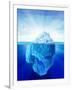 Tip of an Iceberg, Artwork-null-Framed Premium Photographic Print