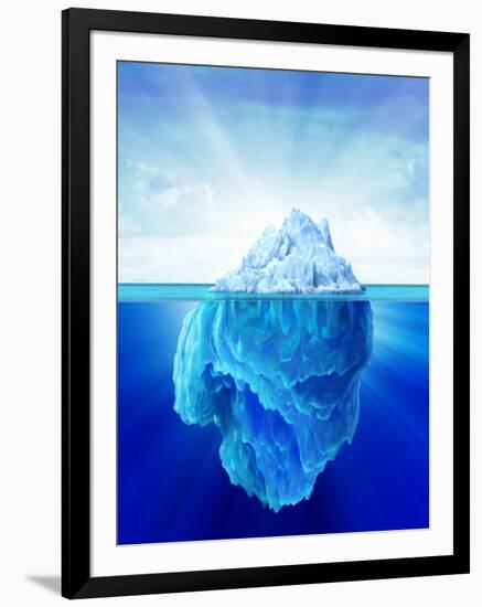 Tip of an Iceberg, Artwork-null-Framed Premium Photographic Print