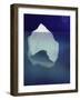 Tip of the Iceberg Floating in the Ocean-pablo guzman-Framed Art Print