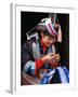 Tip-Top Miao Girl Doing Traditional Embroidery, China-Keren Su-Framed Photographic Print