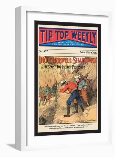 Tip Top Weekly: Dick Merriwell Shadowed-Burt L. Standish-Framed Art Print