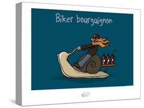 Tipe taupe - Biker bourguignon-Sylvain Bichicchi-Stretched Canvas