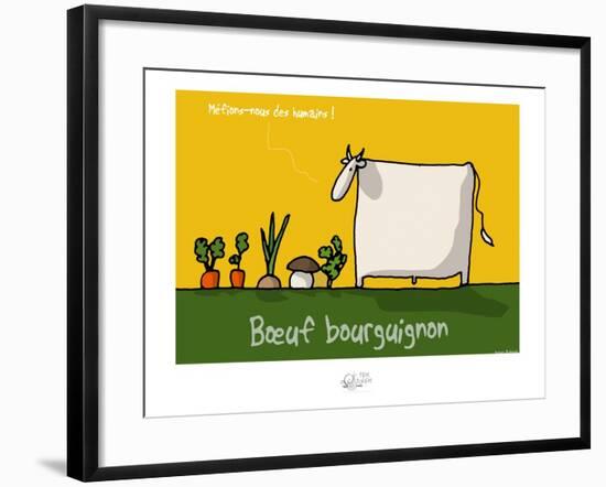 Tipe taupe - Bœuf bourguignon-Sylvain Bichicchi-Framed Art Print