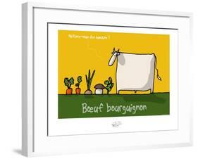 Tipe taupe - Bœuf bourguignon-Sylvain Bichicchi-Framed Art Print