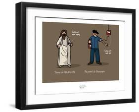 Tipe taupe - Ceci est mon sang-Sylvain Bichicchi-Framed Art Print