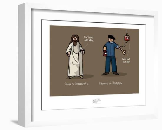 Tipe taupe - Ceci est mon sang-Sylvain Bichicchi-Framed Art Print