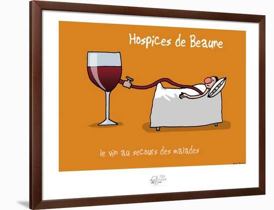 Tipe taupe - Hospice de Beaune-Sylvain Bichicchi-Framed Art Print