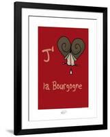 Tipe taupe - J'aime la Bourgogne (2)-Sylvain Bichicchi-Framed Art Print