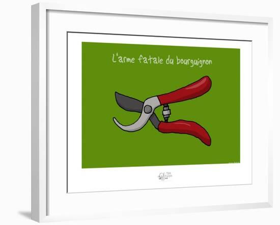 Tipe taupe - L'arme fatale bourguignone-Sylvain Bichicchi-Framed Art Print