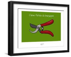 Tipe taupe - L'arme fatale bourguignone-Sylvain Bichicchi-Framed Art Print