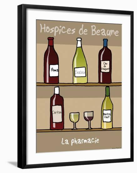 Tipe taupe - Pharmacie des Hospices de Beaune-Sylvain Bichicchi-Framed Art Print