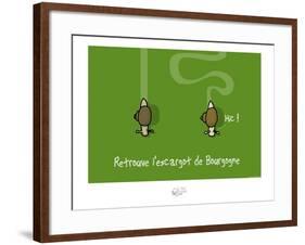 Tipe taupe - Retrouve l'escargot de Bourgogne-Sylvain Bichicchi-Framed Art Print