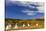 Tipis with Yellow Mountain, St. Mary, Montana, USA-Chuck Haney-Stretched Canvas