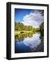 Tippecanoe River reflections, Tippecanoe State Park, Indiana, USA.-Anna Miller-Framed Photographic Print