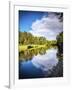 Tippecanoe River reflections, Tippecanoe State Park, Indiana, USA.-Anna Miller-Framed Photographic Print