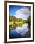 Tippecanoe River reflections, Tippecanoe State Park, Indiana, USA.-Anna Miller-Framed Photographic Print