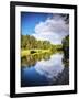 Tippecanoe River reflections, Tippecanoe State Park, Indiana, USA.-Anna Miller-Framed Photographic Print