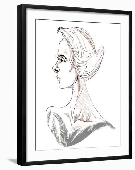 Tippi Hedren - caricature of American actress, born 1935-Neale Osborne-Framed Giclee Print