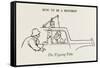 Tipping Tube-William Heath Robinson-Framed Stretched Canvas