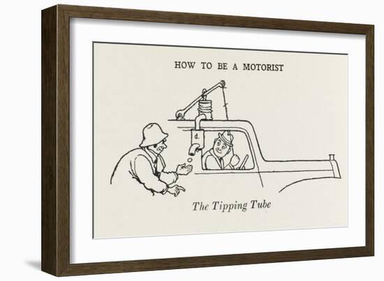 Tipping Tube-William Heath Robinson-Framed Art Print
