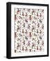 Tipsy Reindeer Party Repeat-Cyndi Lou-Framed Giclee Print