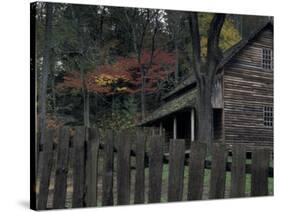 Tipton Place, Cades Cove, Great Smoky Mountains National Park, Tennessee, USA-Joanne Wells-Stretched Canvas