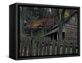 Tipton Place, Cades Cove, Great Smoky Mountains National Park, Tennessee, USA-Joanne Wells-Framed Stretched Canvas