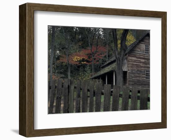 Tipton Place, Cades Cove, Great Smoky Mountains National Park, Tennessee, USA-Joanne Wells-Framed Photographic Print