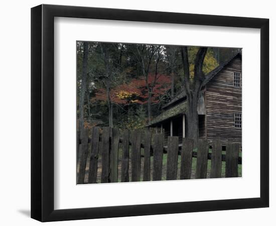 Tipton Place, Cades Cove, Great Smoky Mountains National Park, Tennessee, USA-Joanne Wells-Framed Photographic Print