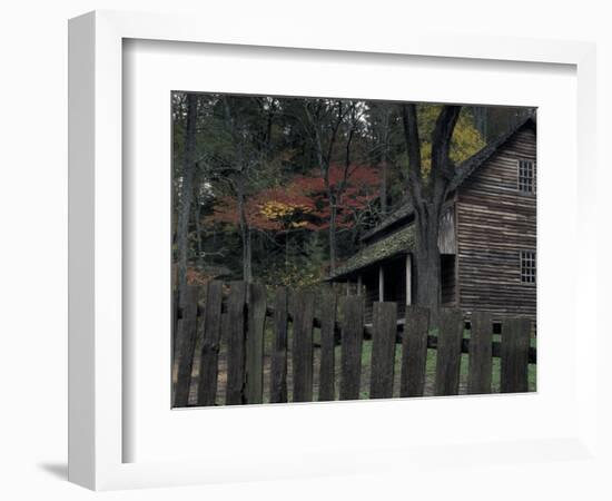 Tipton Place, Cades Cove, Great Smoky Mountains National Park, Tennessee, USA-Joanne Wells-Framed Photographic Print