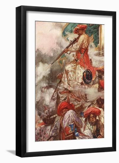 Tipu Defends Mysore, 1799-A.d. Mccormick-Framed Art Print