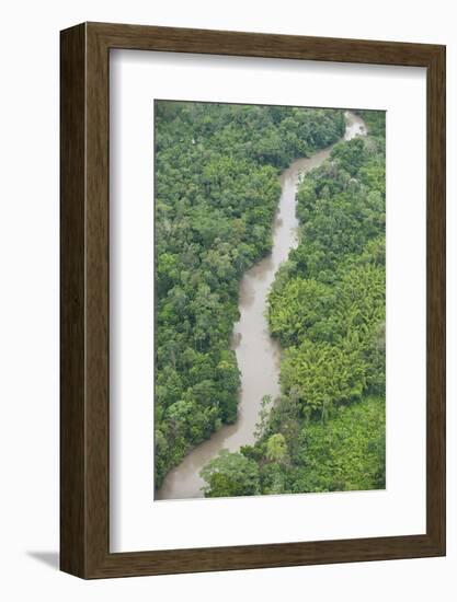 Tiputini River and Rainforest, Yasuni NP, Amazon Rainforest, Ecuador-Pete Oxford-Framed Photographic Print