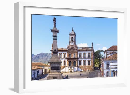 Tiradentes Plaza and Da Inconfidencia Museum-Gabrielle and Michel Therin-Weise-Framed Photographic Print